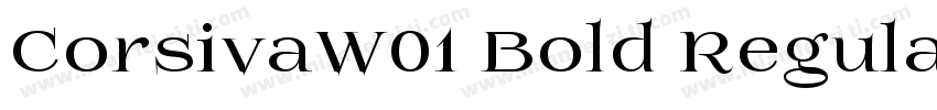 CorsivaW01 Bold Regular字体转换